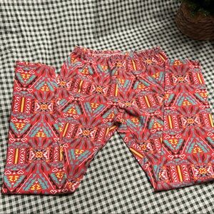 FabKids Colorful Geometric Print Leggings